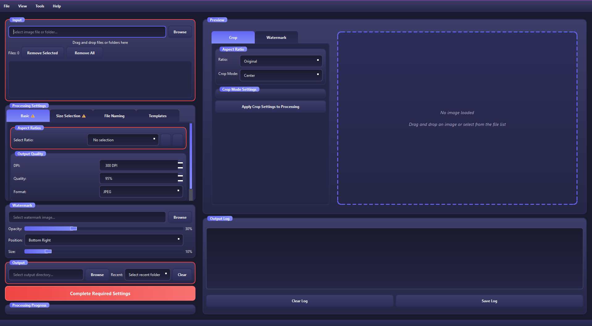 CropStudio Interface